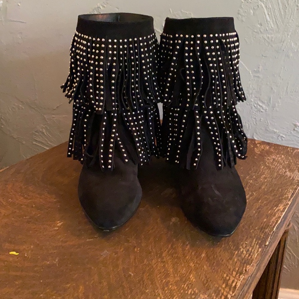 Saint Laurent Fringed Booties